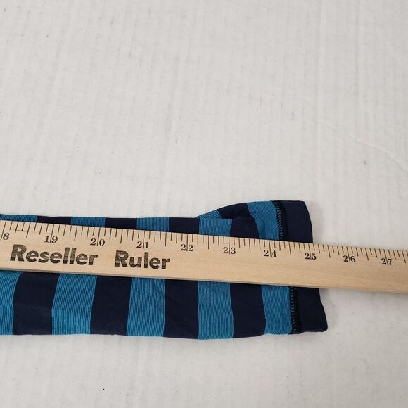 Lululemon Top 6 Blue Base Runner Long Sleeve Micro Macro Striped Surge Inkwell - Picture 9 of 9
